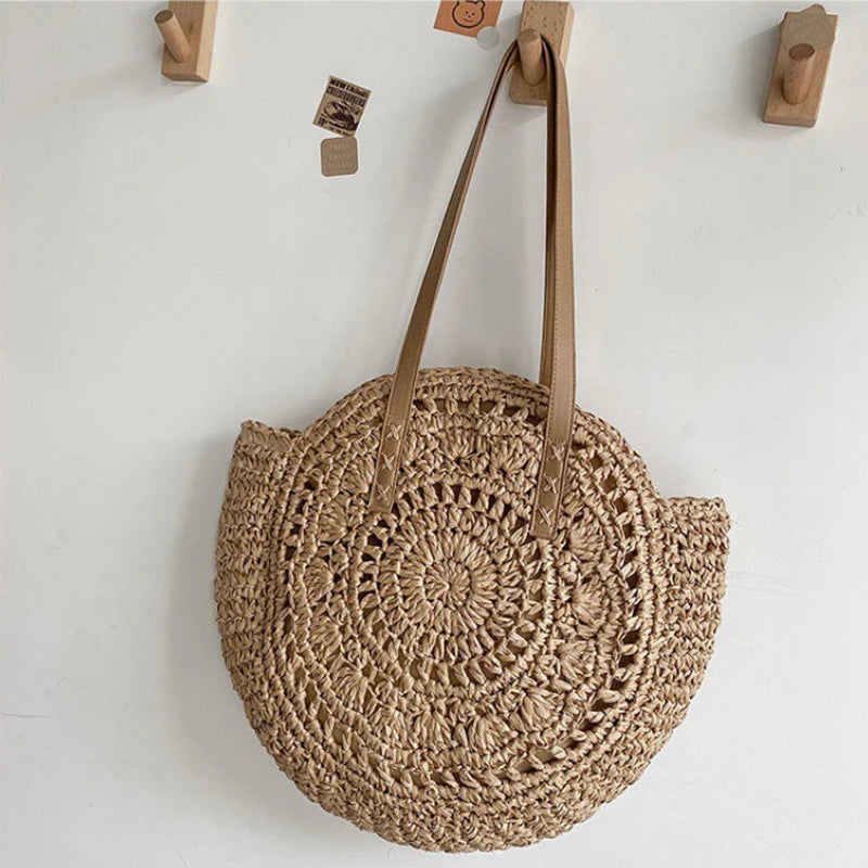 ByMave - Simple round wicker bag-Elly Rose