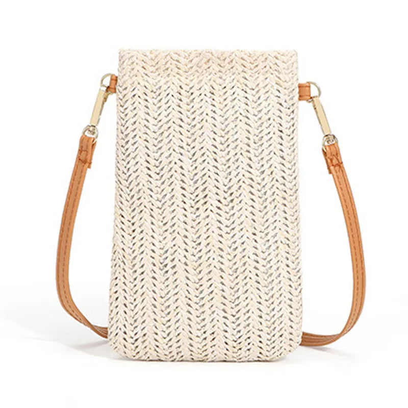 Solis Fashion Summer Straw Woven Clutch-Elly Rose