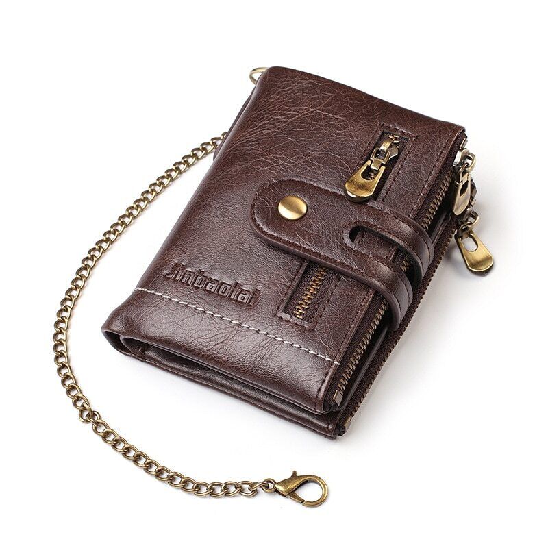 Retro leather wallet | With cool chain!-Elly Rose