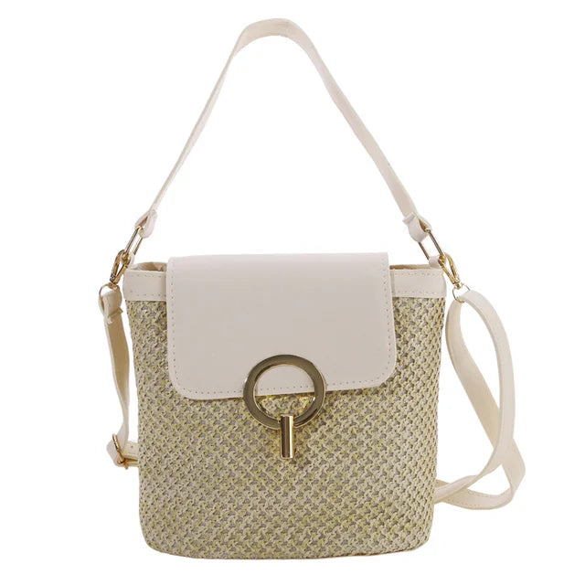 Women's woven beach bag - Sage-Elly Rose