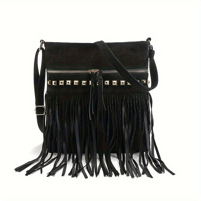 Alouette - Vintage shoulder bag with tassels-Elly Rose