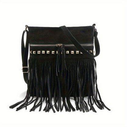 Alouette - Vintage shoulder bag with tassels-Elly Rose