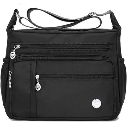 Alida - Multi-pocket shoulder bag with anti-theft device-Elly Rose