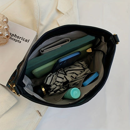 Chic tote bag with embellished strap - Giselle-Elly Rose