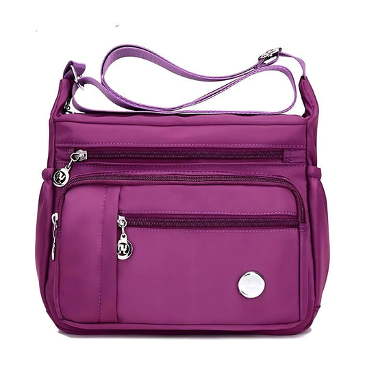 Alida - Multi-pocket shoulder bag with anti-theft device-Elly Rose