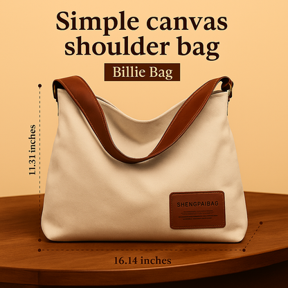Billie's Bag | Simple canvas shoulder bag