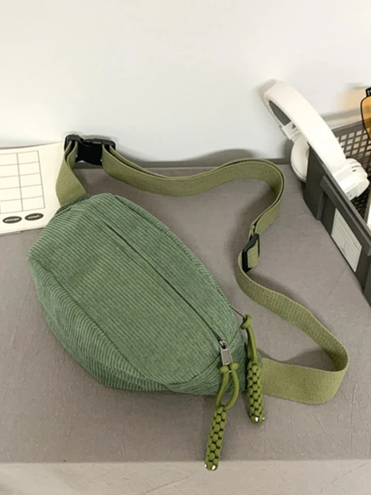 Colet Corduroy Hip bag | Hip bag | Shoulder bag Green-Elly Rose