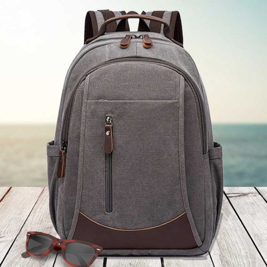 Adventurer anti-theft canvas travel backpack-Elly Rose