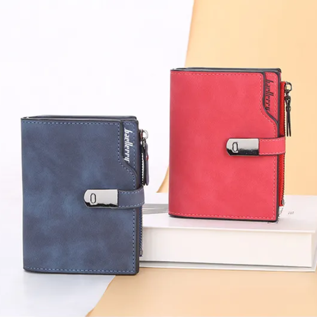 Compact wallet with magnetic loop | Practical and trendy-Elly Rose