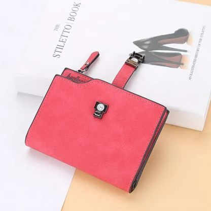 Compact wallet with magnetic loop | Practical and trendy-Elly Rose