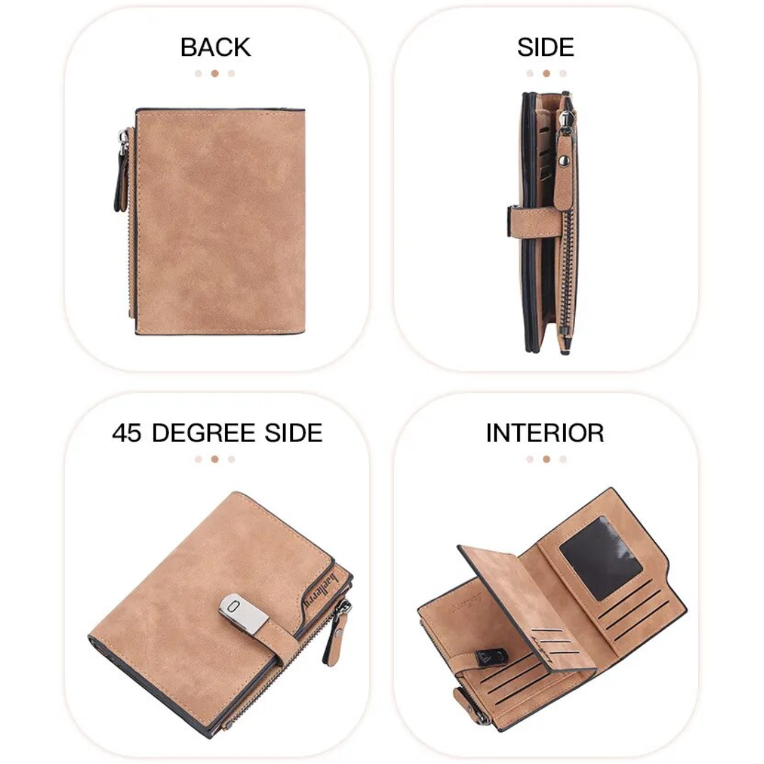 Compact wallet with magnetic loop | Practical and trendy-Elly Rose