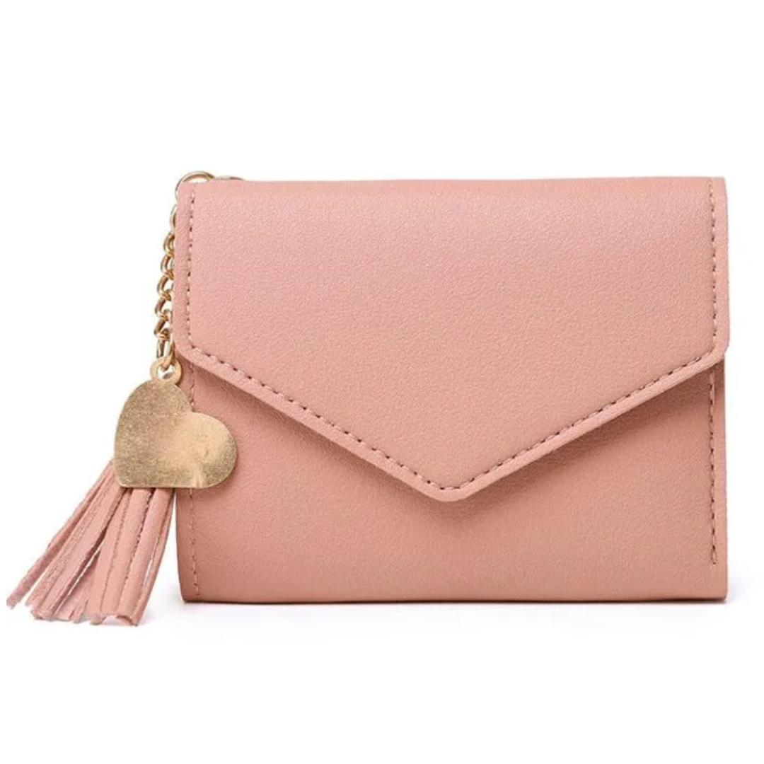 Lila | Mini wallet with tassel pendant | Elegant and compact-Elly Rose
