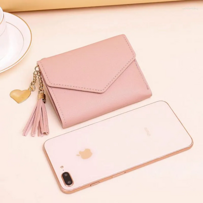 Lila | Mini wallet with tassel pendant | Elegant and compact-Elly Rose