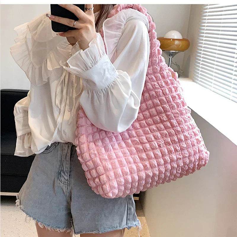 Pleated cloud bag for summer-Elly Rose