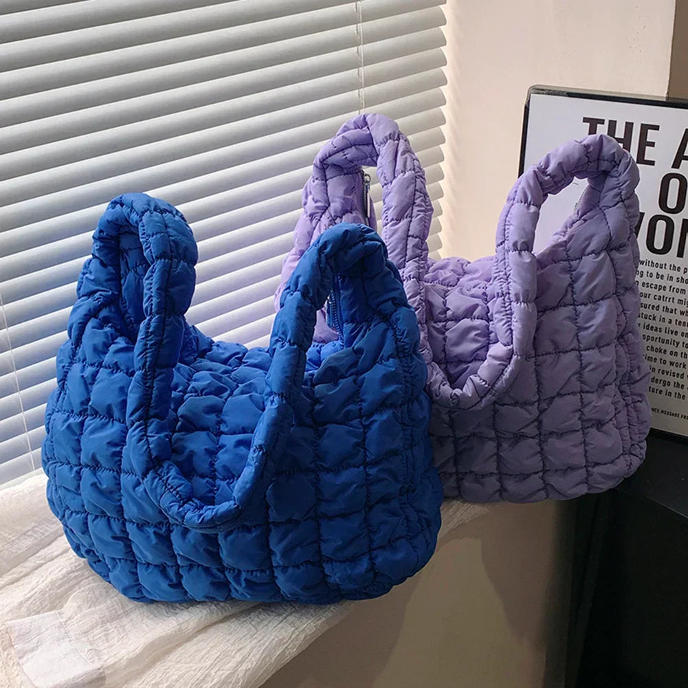 Quilted cloud shoulder bag-Elly Rose