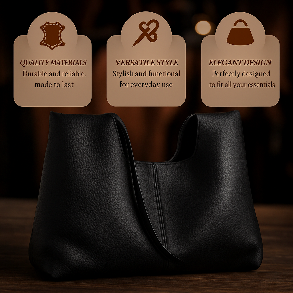 Ninon - Elegant handbag with magnetic closure