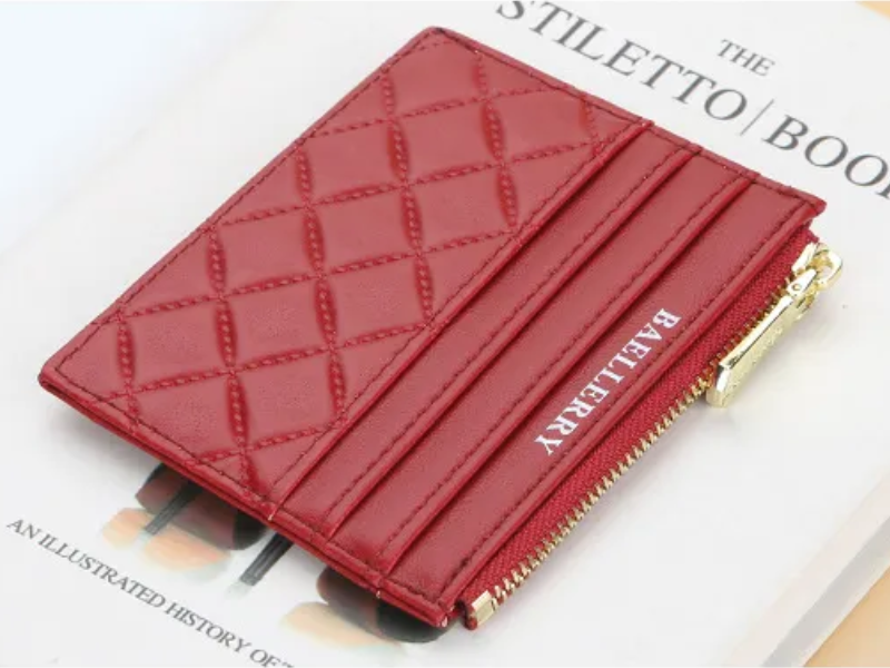 Quilted cardholder | Compact and trendy-Elly Rose
