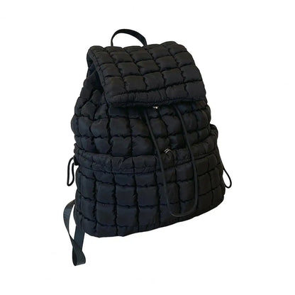 Amanda | Spacious lightweight nylon travel backpack with drawstring-Elly Rose