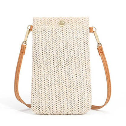 Solis Fashion Summer Straw Woven Clutch-Elly Rose