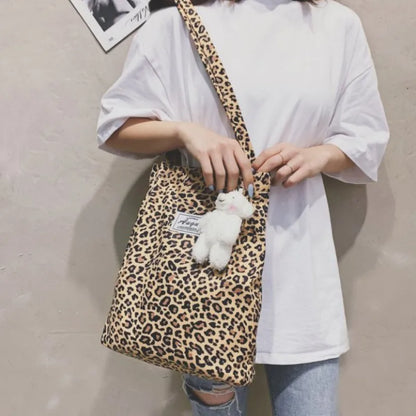 VivaModa chic leopard shoulder bag-Elly Rose