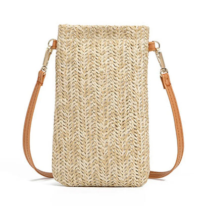 Solis Fashion Summer Straw Woven Clutch-Elly Rose