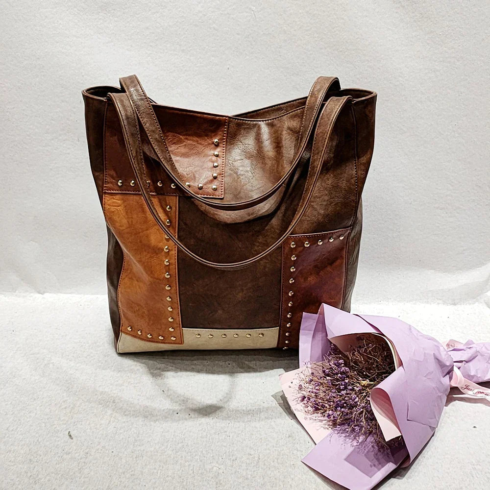 Dagny | Vintage patchwork leather bag-Elly Rose
