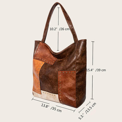 Dagny | Vintage patchwork leather bag-Elly Rose