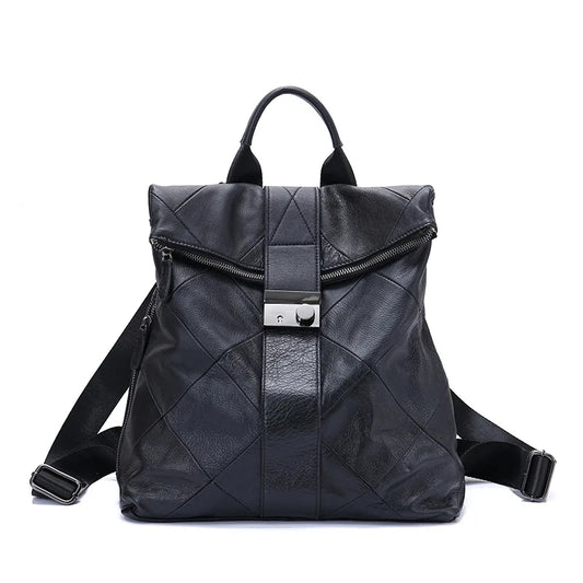 April | Elegant leatherette backpack for women-Elly Rose