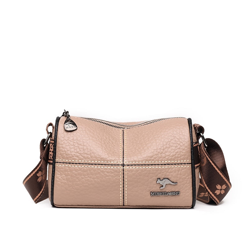 Abigail - Elegant shoulder bag with stone grain pattern-Elly Rose