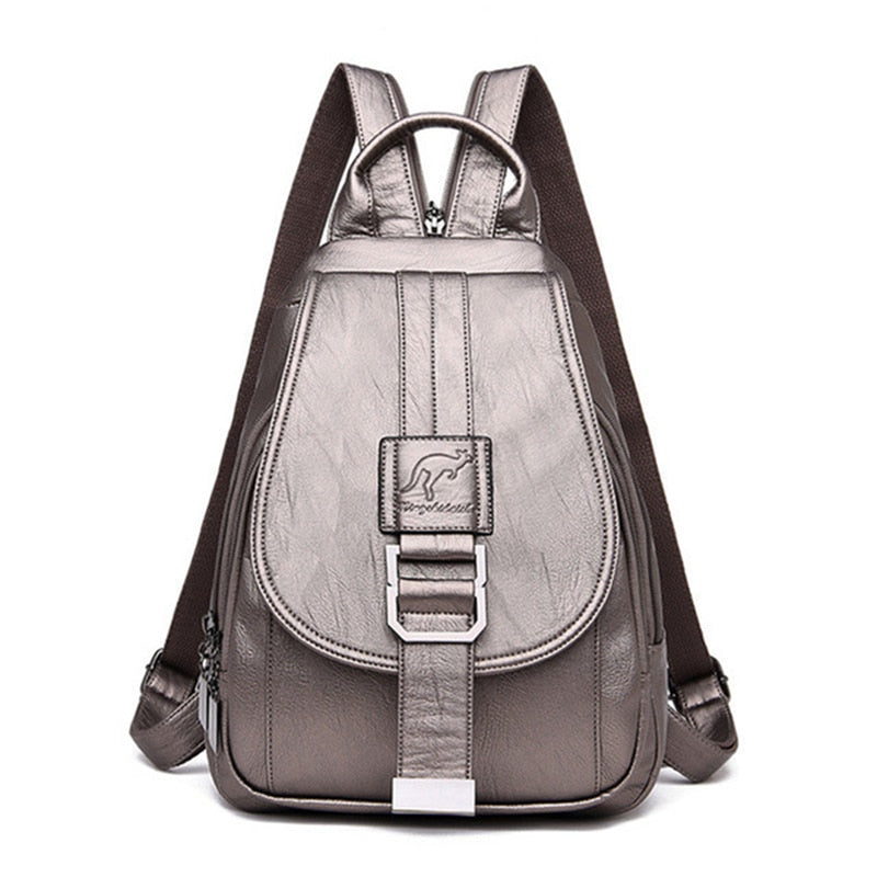 Women's leather backpack - Ada-Elly Rose
