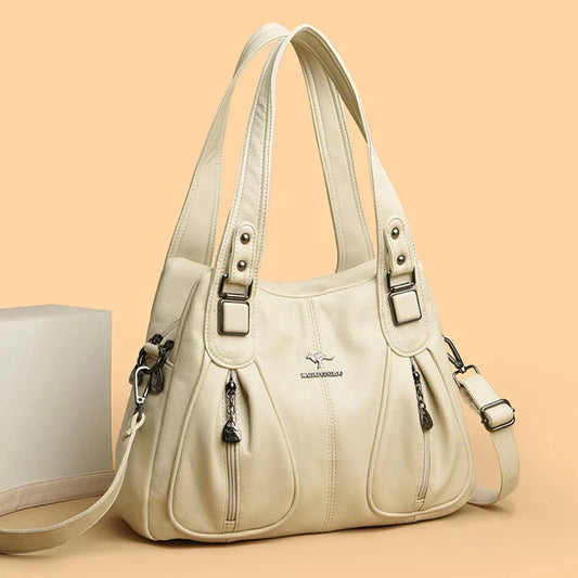 Vegetable leather bucket with Triton charms-Elly Rose