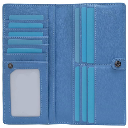 Ultra-thin leather card holder with RFID blocking - Renée-Elly Rose
