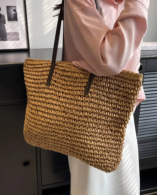 Elegant woven tote bag - Laura-Elly Rose