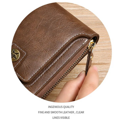 Vintage leather wallet | Classic and elegant-Elly Rose