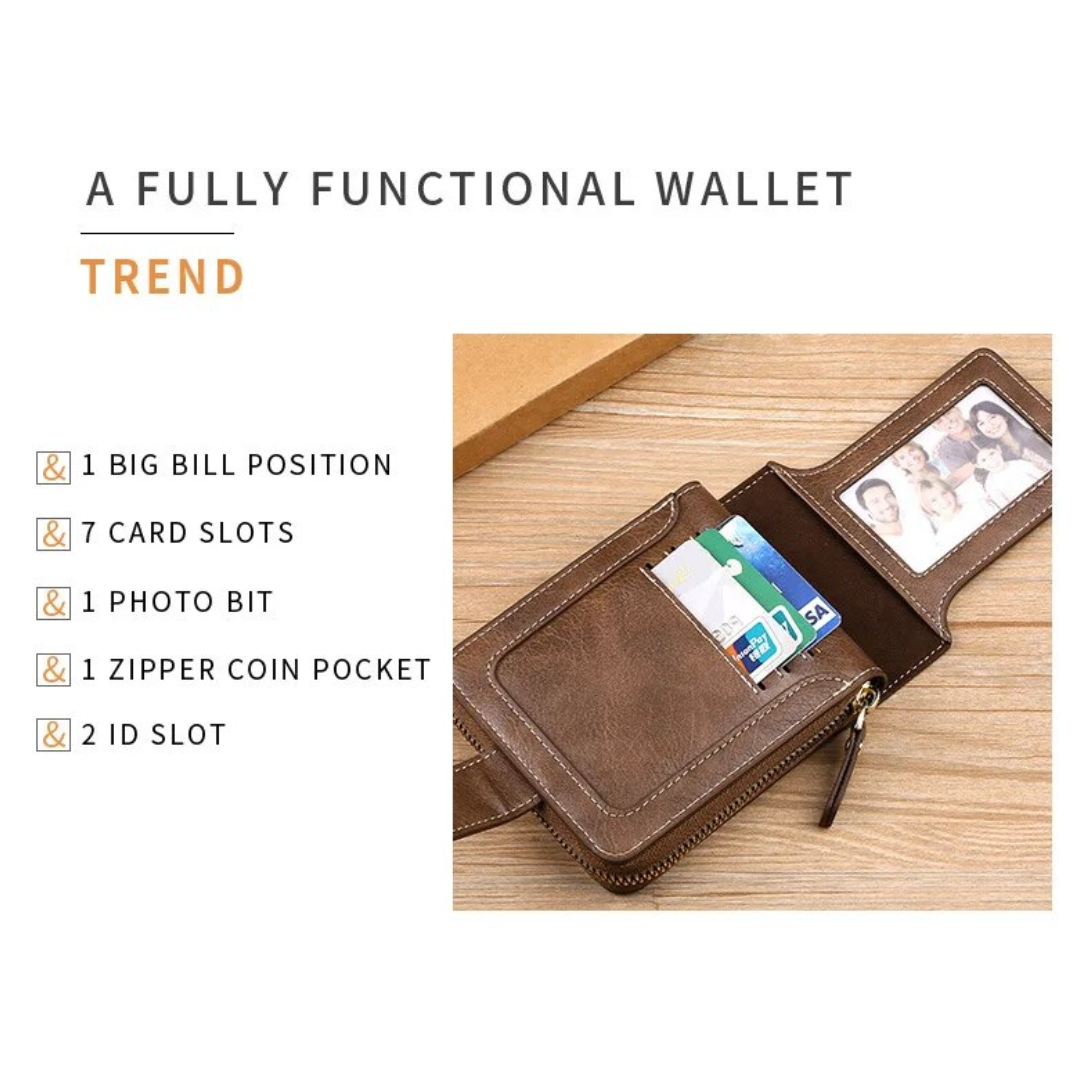 Vintage leather wallet | Classic and elegant-Elly Rose