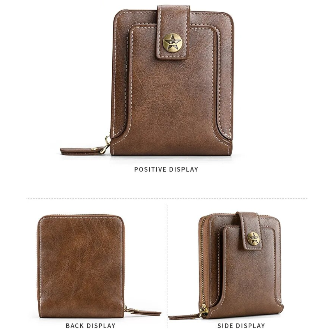 Vintage leather wallet | Classic and elegant-Elly Rose