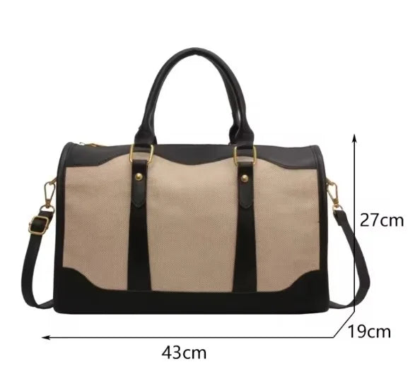 Elysian Carry - Retro Colour Block Travel Bag-Elly Rose