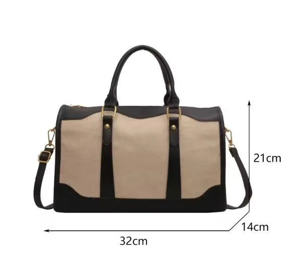 Elysian Carry - Retro Colour Block Travel Bag-Elly Rose