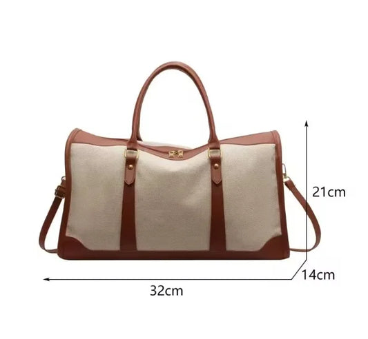 Elysian Carry - Retro Colour Block Travel Bag-Elly Rose