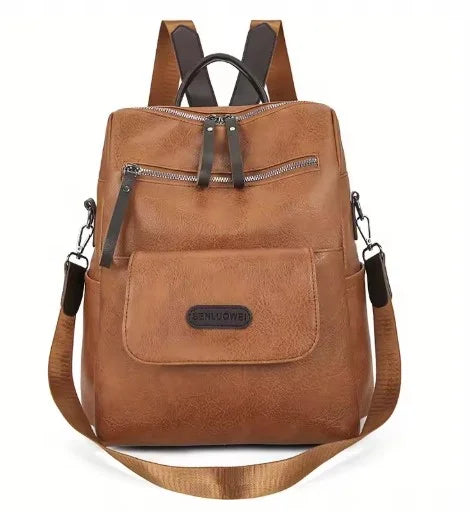 StreetGear - Stylish PU leather backpack-Elly Rose