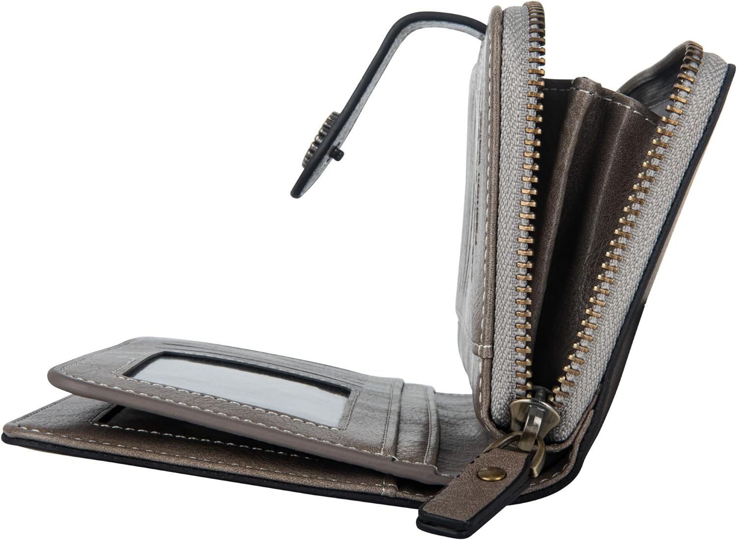 Leather wallet with strap | Large capacity-Elly Rose