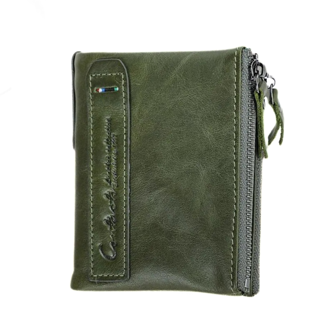 Compact wallet with double zipper closure | Practical and elegant-Elly Rose