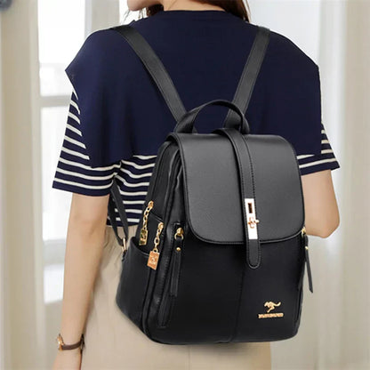 DREAMY- Elegant leather backpack for women-Elly Rose