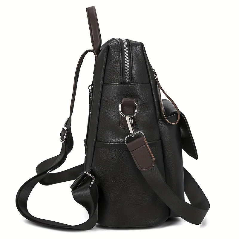 StreetGear - Stylish PU leather backpack-Elly Rose