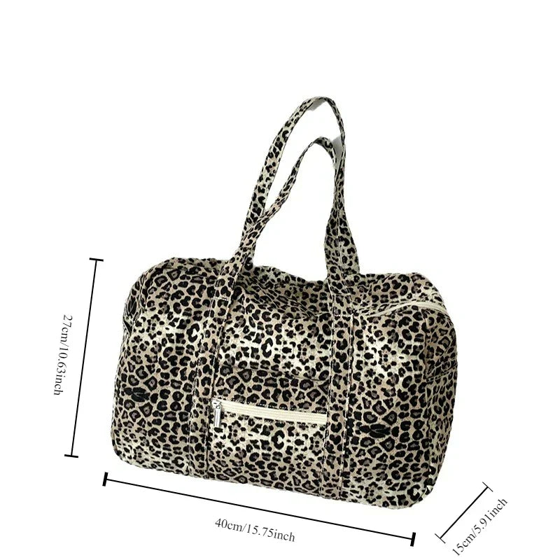 StreetChic - Leopard Print Travel Bag-Elly Rose