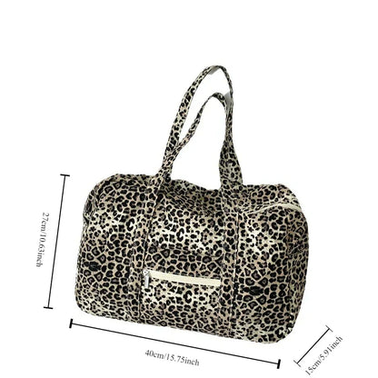 StreetChic - Leopard Print Travel Bag-Elly Rose