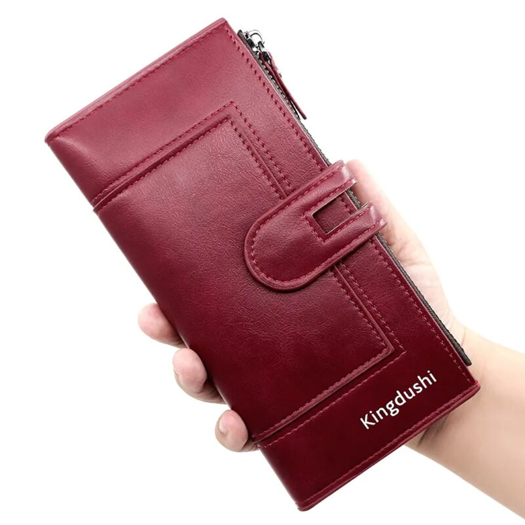 Long leather wallet | Practical and elegant-Elly Rose
